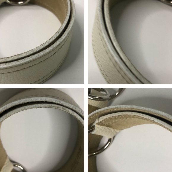 Miu Miu Off White Leather Belt Size 90/36 main image 14
